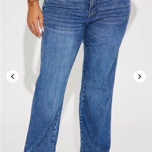 Blue Flare & Wide Leg Jeans with Medium Wash